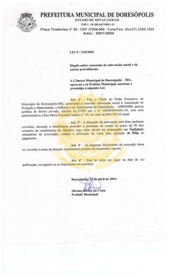 Lei nº 610-2003 24 de Abril de 2003.jpeg