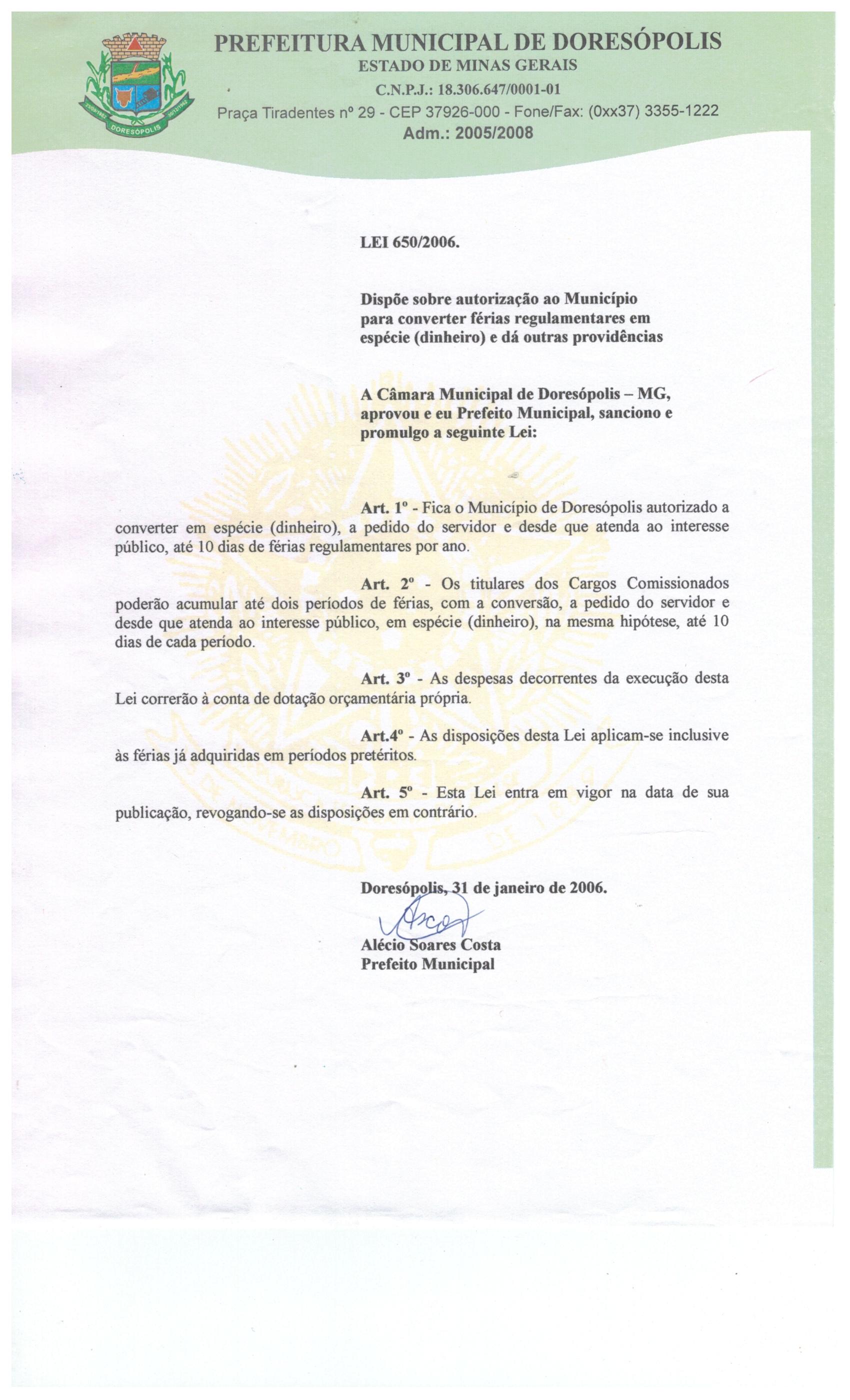 Lei nº 650-2006 31 de Janeiro de 2006.jpeg