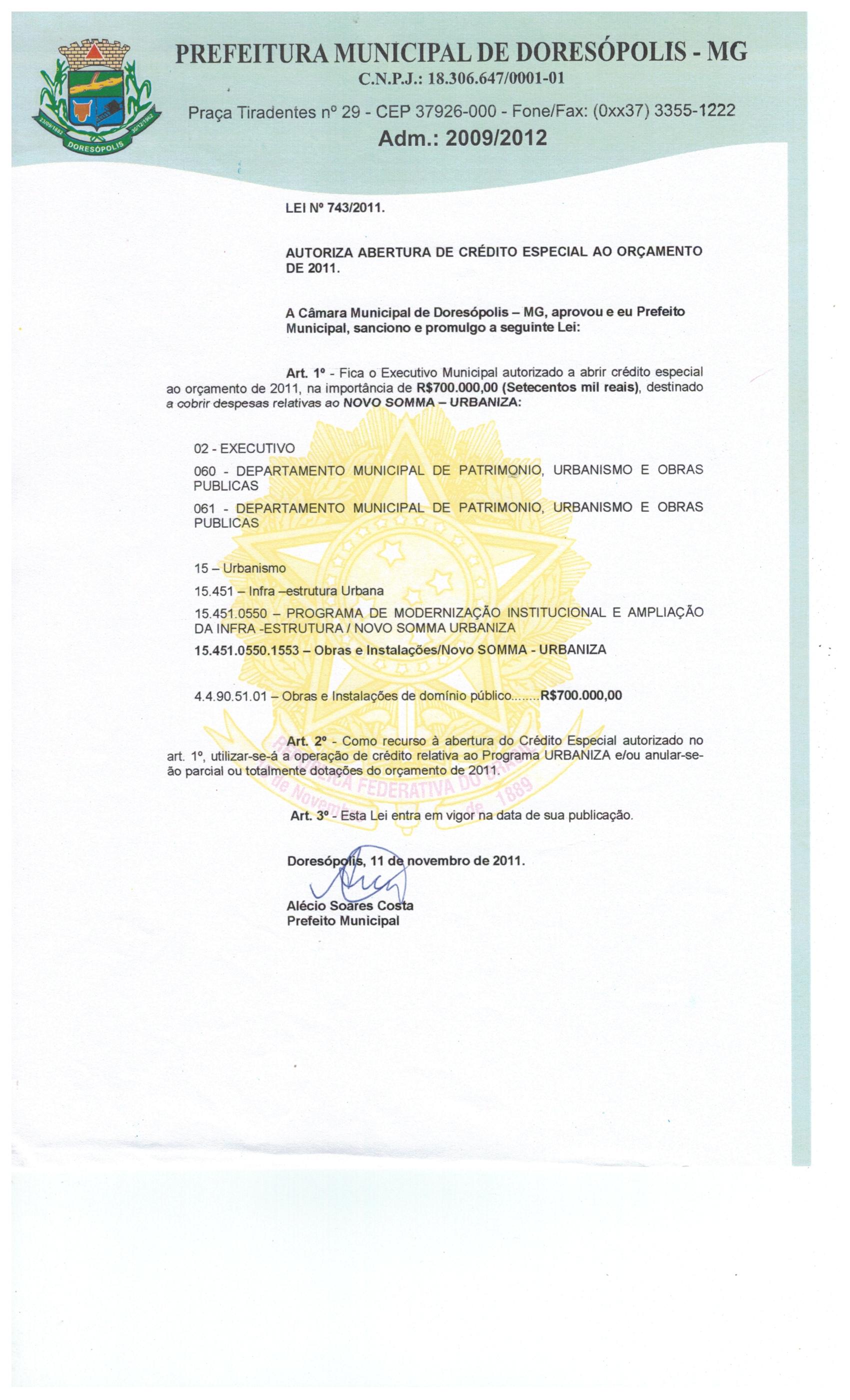 Lei nº 743-2011 11 de Novembro de 2011.jpeg