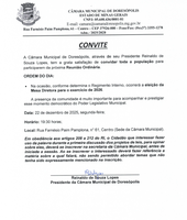 Convite 12ª Reunião Ordinária