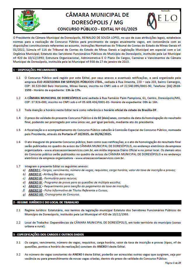 Nova Aba para Concurso Público - Realização 2025